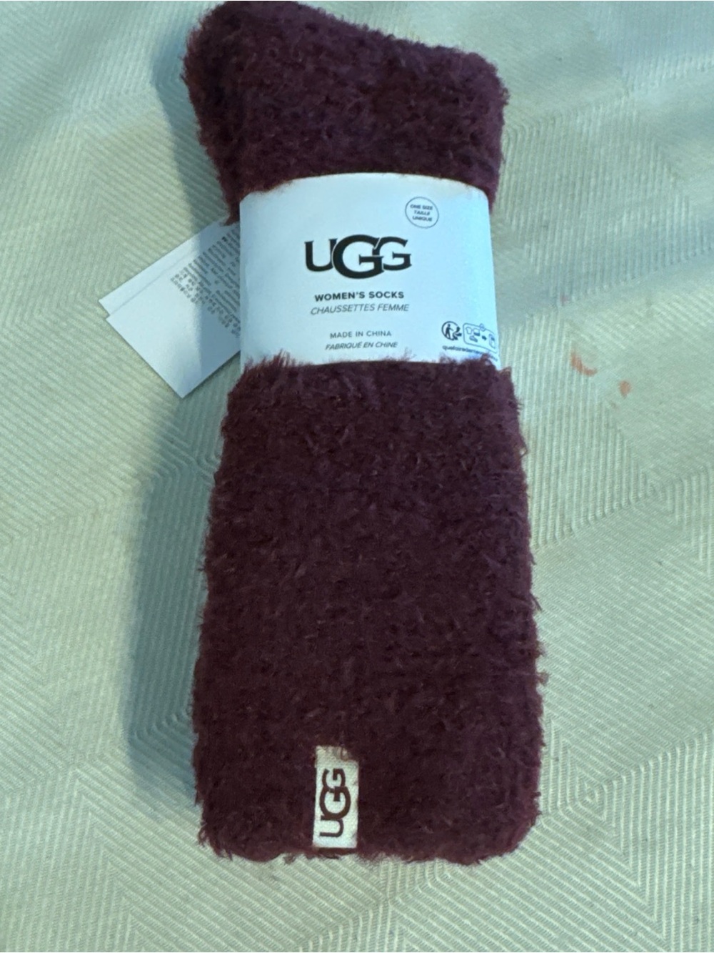UGG Women's Cozy Plush Socks - Burgundy